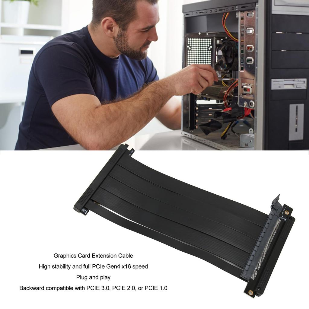 Двойной обратный Ultra PCIE4 16 Riser высокоскоростной видеокарты расширение PCIE Strix Riser кабель для Game Shield вертикальный Cryfoktgcuf6xm034 кабель, кабель,