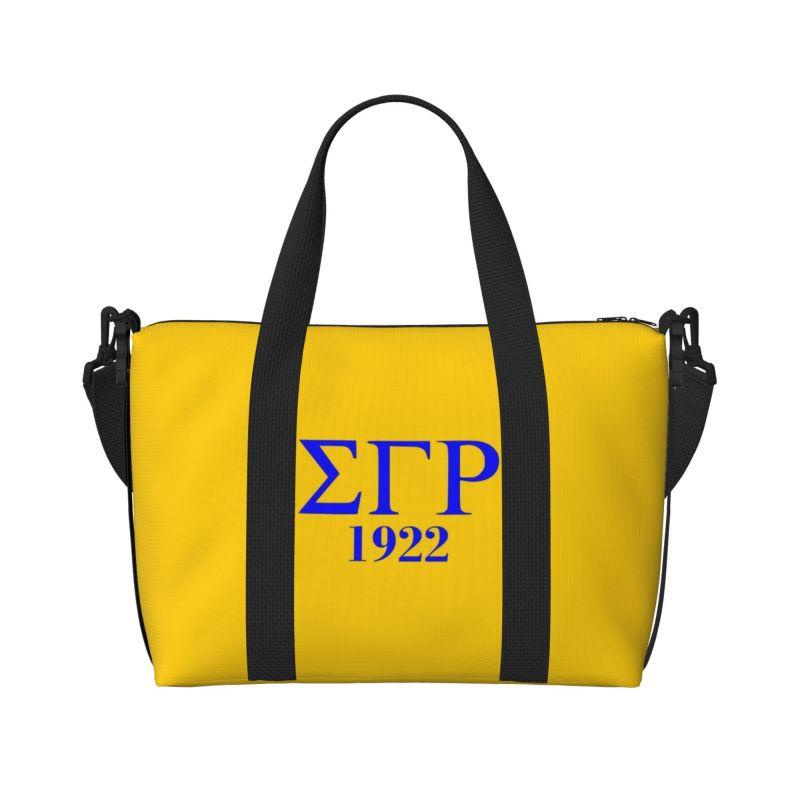 Sigma Gamma Rho 1922 Print Travel Duffel Bags Waterproof Foldable Overnight Bag with Shoulder Strap Unisex Sports Gym Yoga Bag