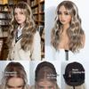 20 Inch 6X4 Synthetic Lace Front Wig Highlight Ash Blonde Brown Body Wave Natural Hairline Heat Resistant For Brazilian Women
