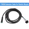 5 Pin Electric Bicycle Extension Cable 170cm Waterproof Adapter Cable for Display to SM Ebike Accessories
