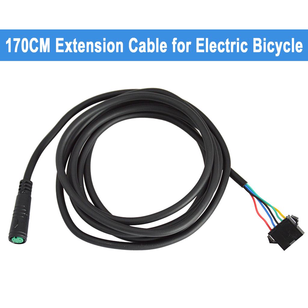 5 Pin Electric Bicycle Extension Cable 170cm Waterproof Adapter Cable for Display to SM Ebike Accessories