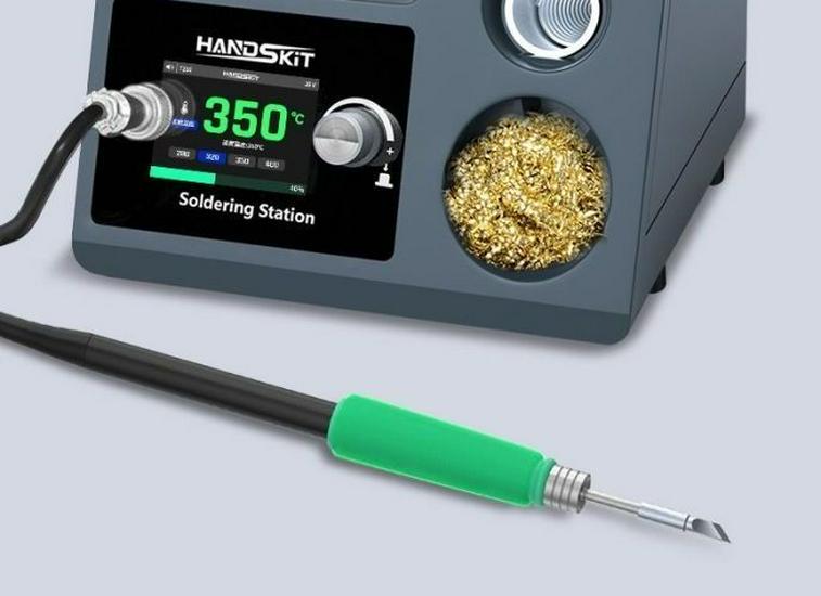 Цифровая паяльная станция S4 200 Вт: 245/T12/210 Совместимая ручка, Умный сон, Мощный паяльник.