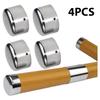 4pcs Staircase Handrails Decorating Plug PVC Armrest Accessories Pipe Plug Wall Bracket Round End Cap 45mm Handrails Pipe Plug