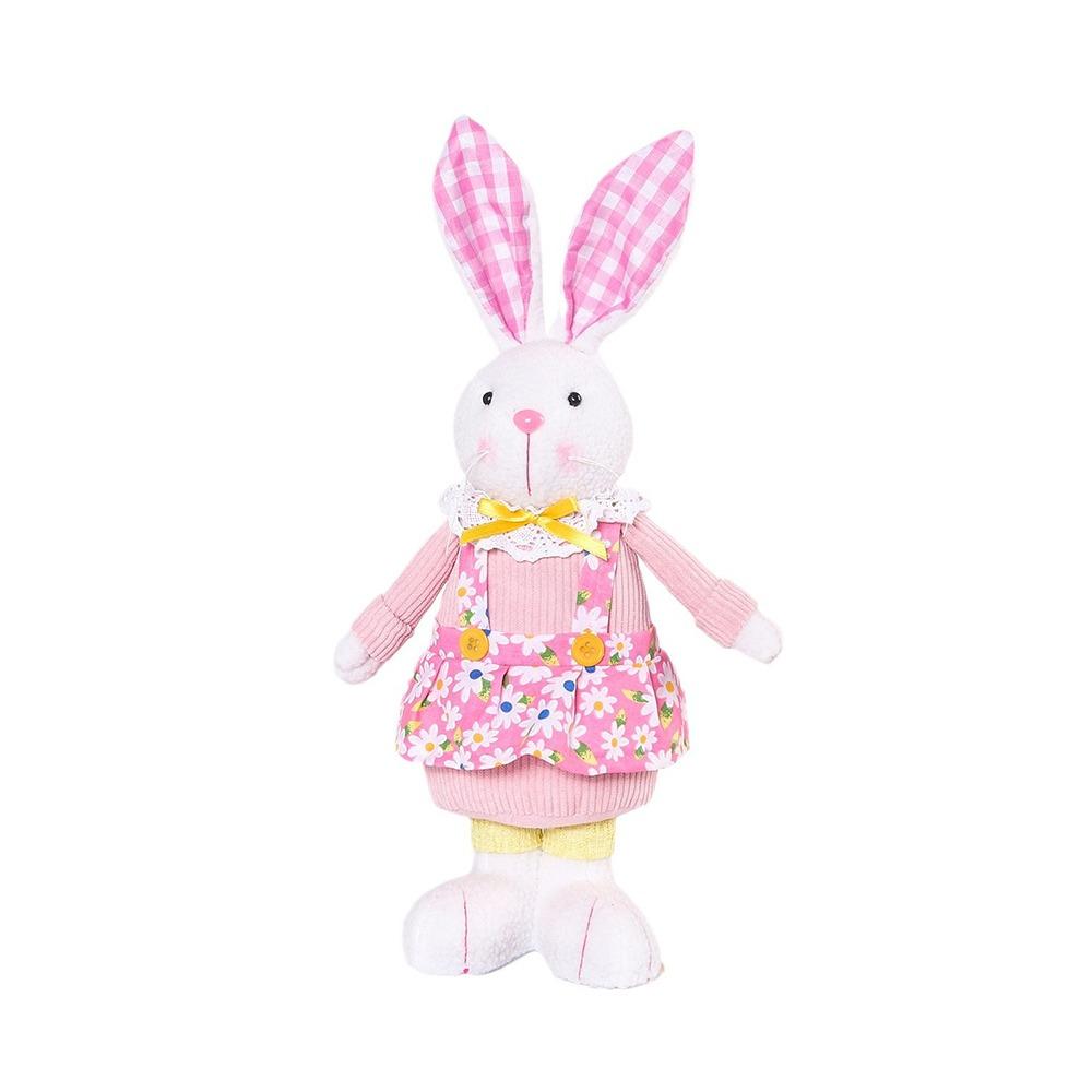 Милая кукла пасхального кролика, игрушка, стоящая, веселое пасхальное украшение, детский пасхальный подарок