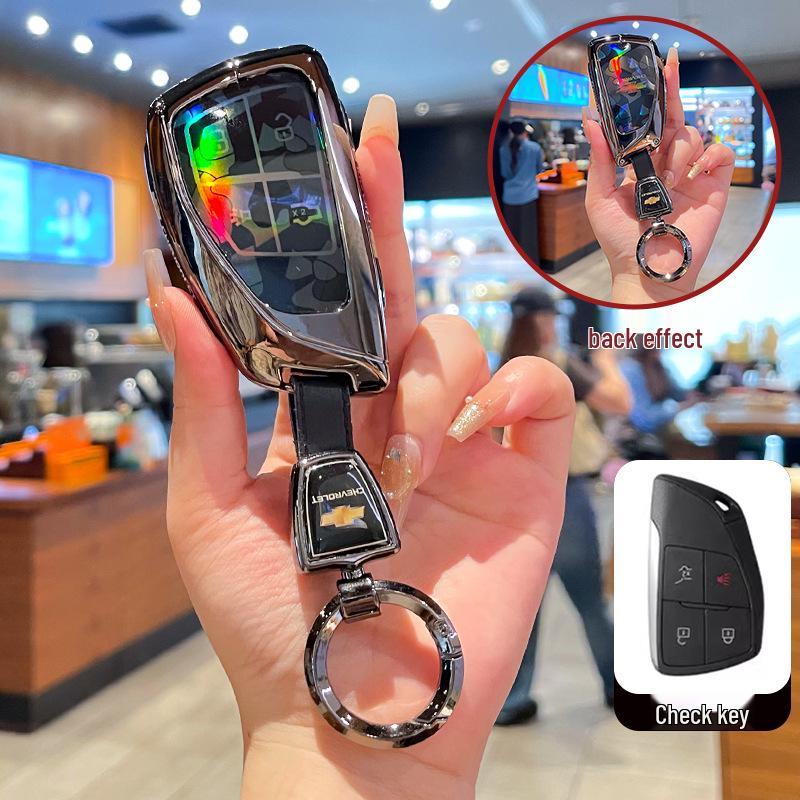 Премиальный чехол для ключа Chevrolet Equinox 2025 с металлической пряжкой - Аксессуары с полным покрытием