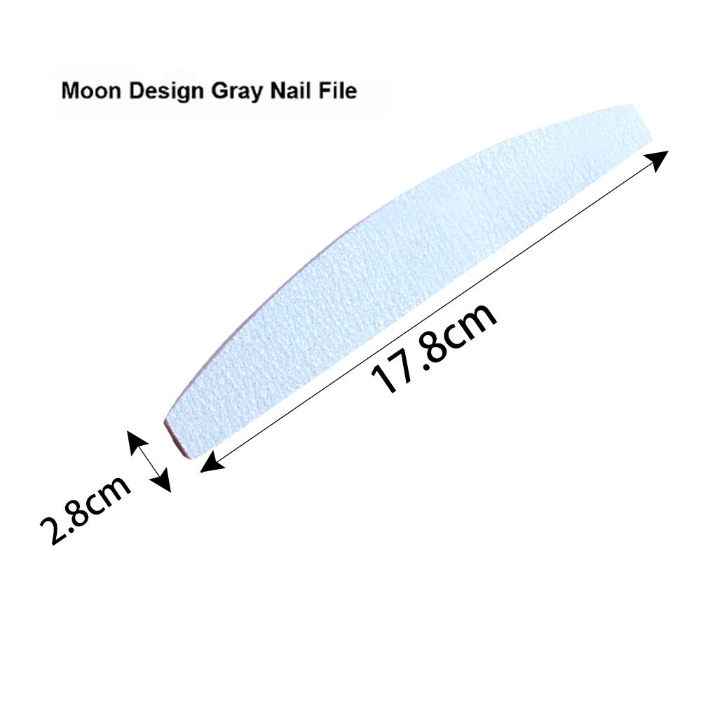Набор из 5 пилок для шлифовки ногтей с зернистостью 100/180 для маникюра и педикюра