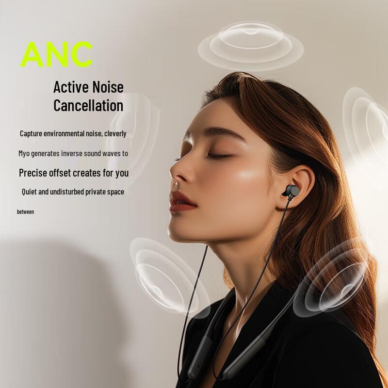 Langsdom BS21 ANC Neckband Bluetooth Headset