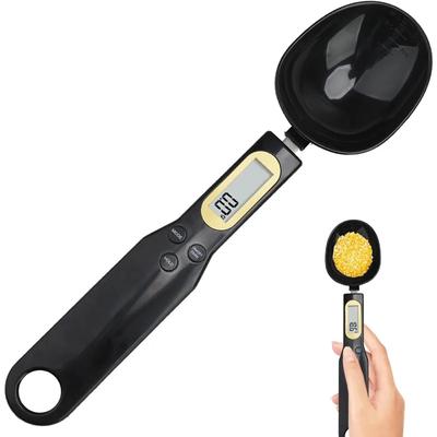 Электронная мерная ложка, черная 500 г/0,1 г Цифровая мерная ложка, высокоточные электронные весы-ложки