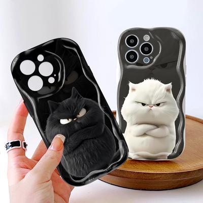 Мультяшный узор кремовая текстура чехол волнистый край мягкий силиконовый чехол для телефона чехол для iPhone Samsung Huawei Honor Xiaomi Redmi Infinix Tecno