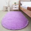 Oval Carpets for Living Room Sofa Bed Bedides Mats Soft Rugs Non-slip Bedroom Mats Home Decoration Tapetes