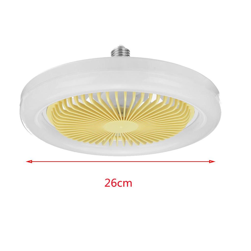 E27 Современный светодиодный потолочный светильник со встроенным вентилятором E27 Потолочный вентилятор с беспроводным подключением и освещением для гостиной