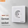 86 Type PC Plastic Panel 16A European/German/Russian Wall Socket