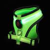 Padded Dog Vest Glow Luminous LED Flashing Pet Harness Green Nylon Practical