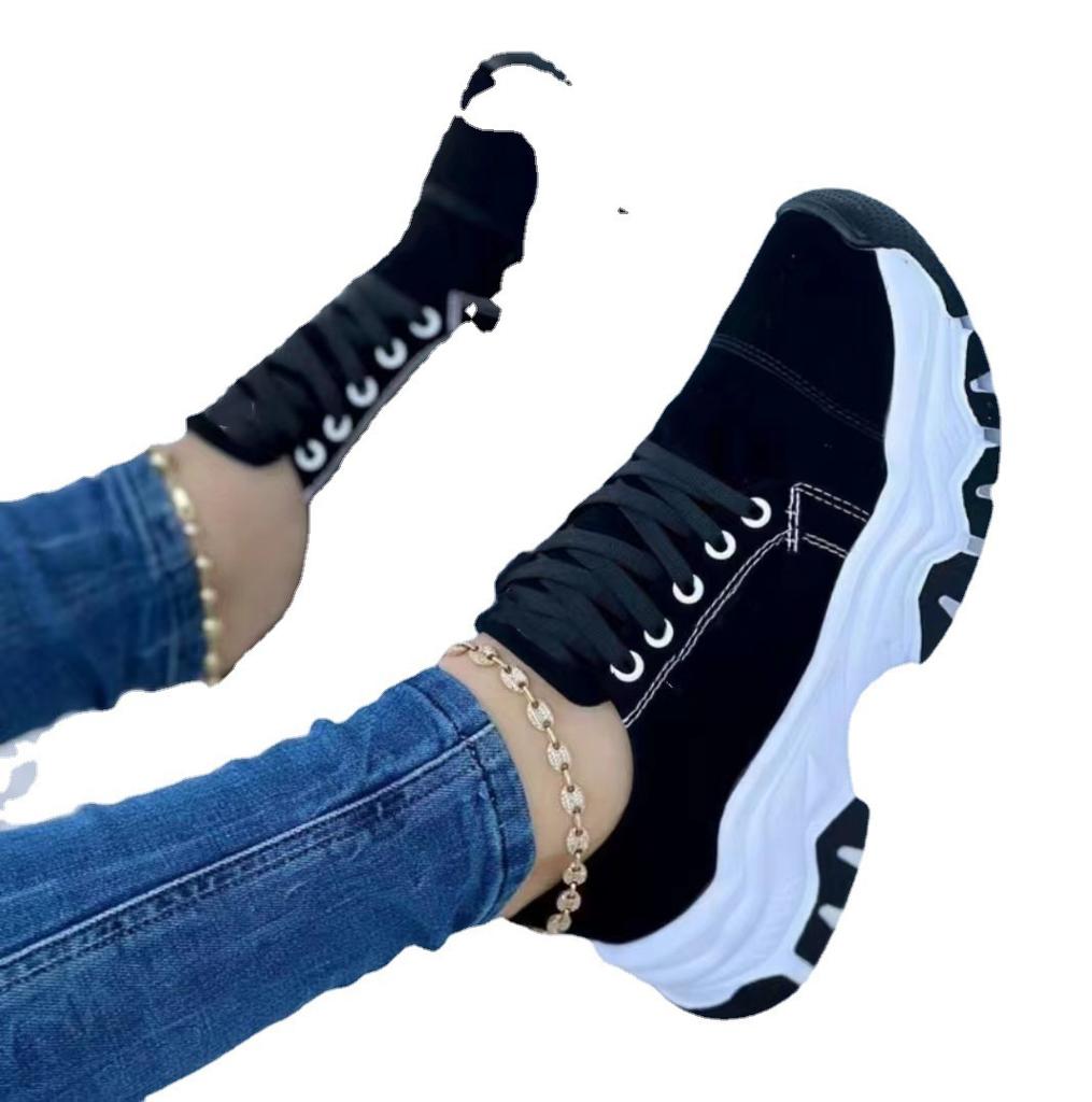 Women's Sports Shoes Canvas Shoes Casual Women's Sports Shoes Flat Lace Up Adults Zapatillas Mujer Chaussure Femme