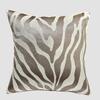 Zebra Print Decorative Pillow Cover Jacquard Piping Cushion Cover Without Core