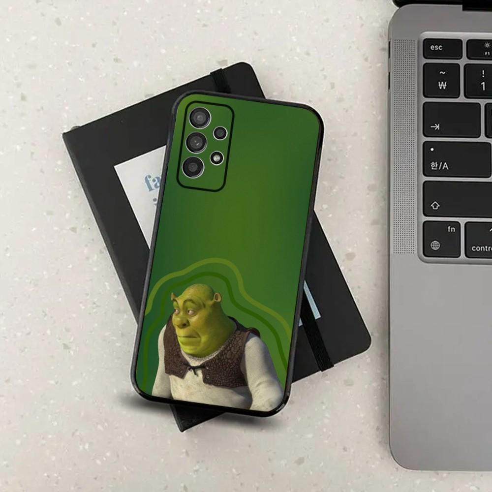 Мультяшный Забавный Чехол Для Телефона S-Shreks Из Фильма Для Samsung S24,S21,S22,S23,S30,Ultra,S20,Plus,Fe,Lite,Note,10,9,5G Черный Мягкий Чехол