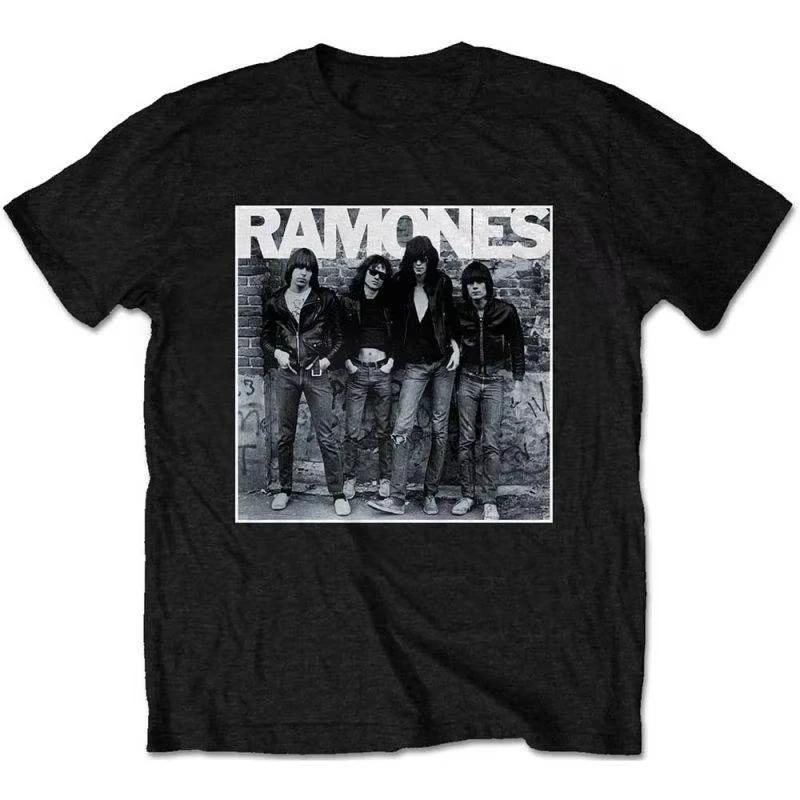 2026 Горячая Распродажа Панк-рок Группа Ramones Графический Принт Футболка Унисекс Женская Летняя Новая Футболка Уличный Стиль Хлопок Мягкий Повседневный Топ Ins
