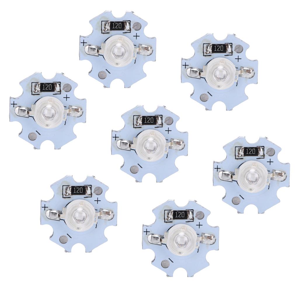 25Pcs 0.5W 5V High Power LED Lamp Bead Light Source Chip with Aluminum PlateUV Purple Light: