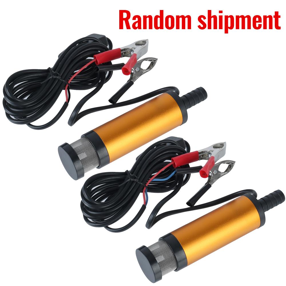 Aluminum Alloy Shell Portable Mini 12L/min 12V For Pumping Diesel Oil Water Submersible Fuel Transfer Pump Car Electric Oil Pump