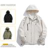 Jacket Men's Spring and Autumn New Style Handsome Trendy Fashion Casual Autumn Hooded Work Jacket Men