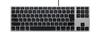 Matias Wired Aluminum Tenkeyless Keyboard for Mac, Space Gray, Japanese Layout, USB, Silver