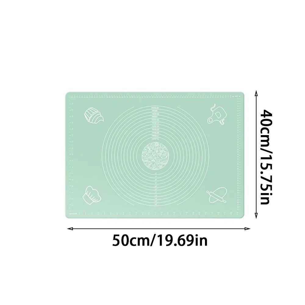 Новый силиконовый коврик для раскатывания теста, антипригарный, нескользящий, утолщенный коврик для замешивания теста