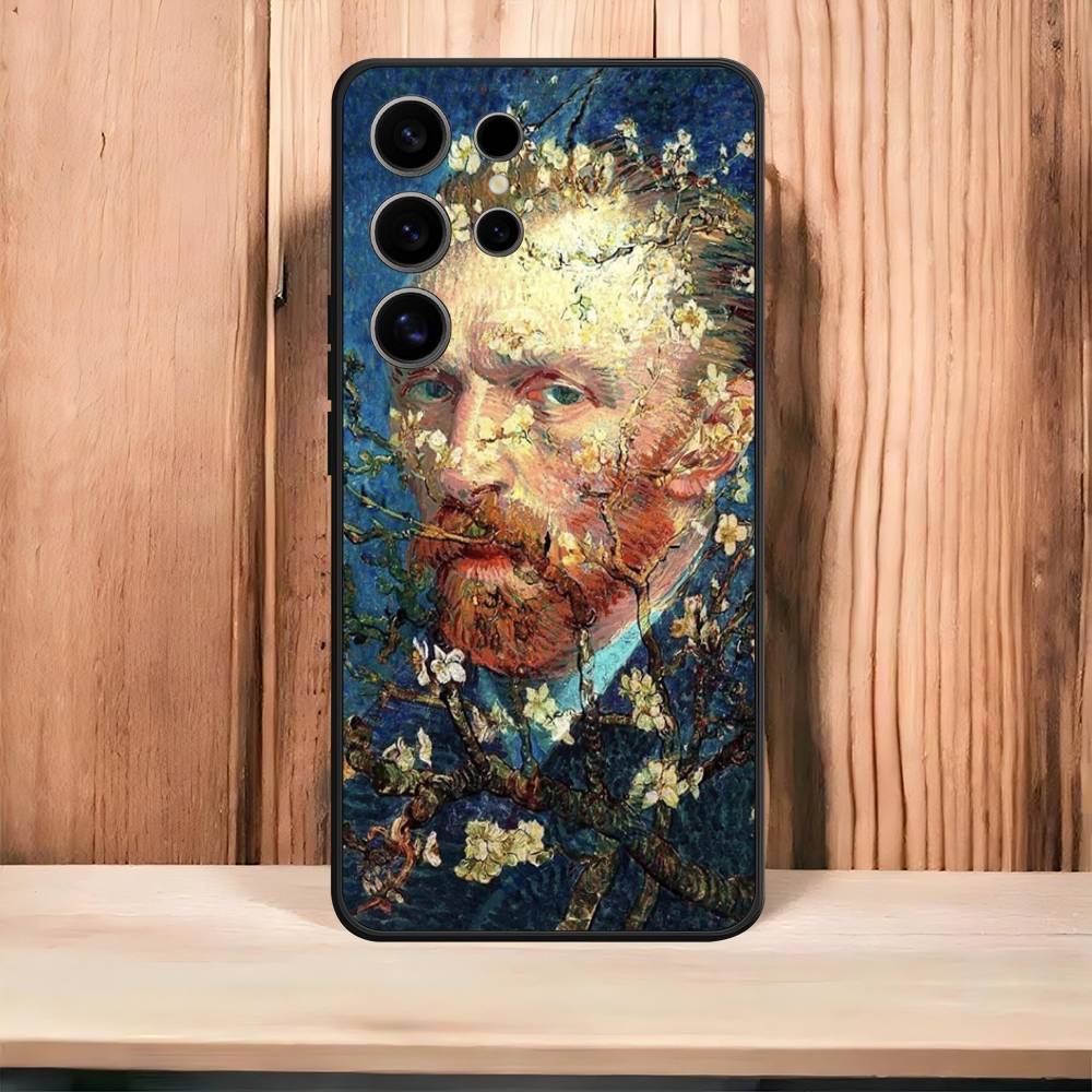 Ретро Кейс-палитра Ван Гога для Samsung Galaxy Case S25 S23 S22 S21 S30 S20 S10 Ultra Plus FE Мягкое TPU Покрытие