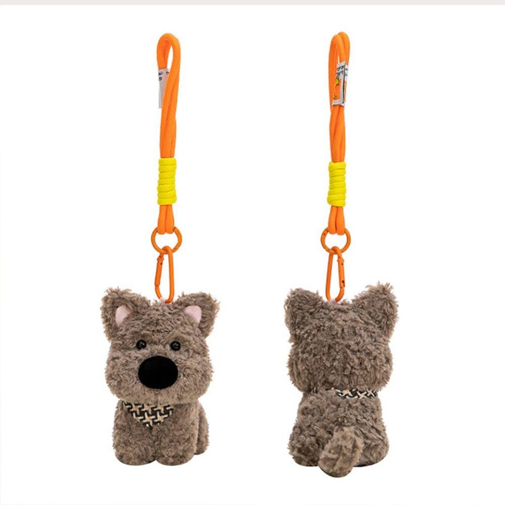 Anti-lost West Highland Doll Plush Hanging Pendant Creative West Highland Bag Pendant  Gift