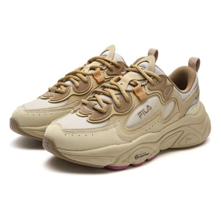 Fila Мужские ретро-кроссовки 'Dad Sneakers' Mars 1S+ Верблюжий шелк/Белый F12M342111FGS