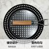 Outdoor Black Folding Circular Barbecue Plate Camping Multi Functional Roast Steak and Barbecue Plate BBQ Folding Non Stick