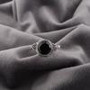 Dainty Black Onyx 925 Solid Sterling Silver Ring , Handmade Balancing Gemstone Jewelry Ring For Memorial Day