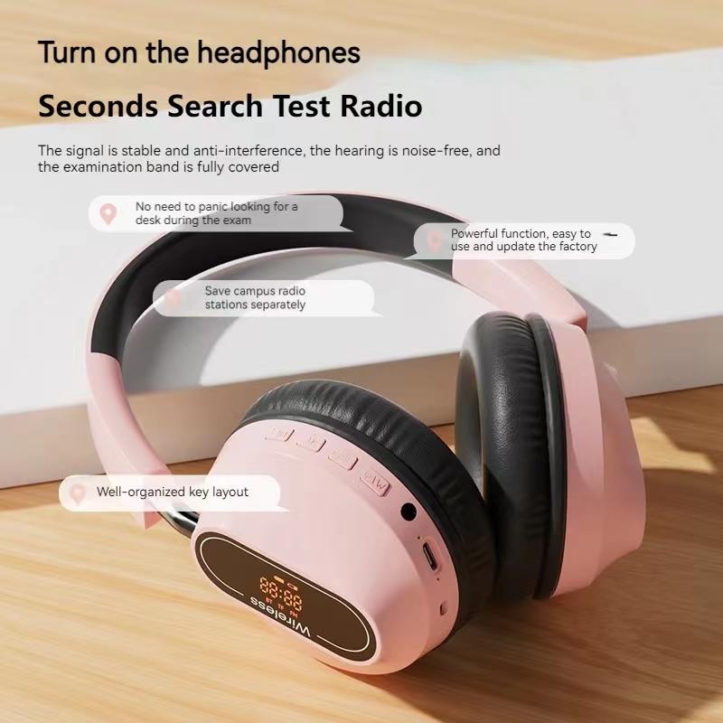 Цифровой дисплей Беспроводные Bluetooth-наушники Гарнитуры с шумоподавлением Hi-Fi Стереонаушники Спортивные геймерские наушники Поддержка TF/FM