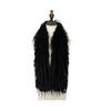 Women Scarf Solid Color Imitation Turkey Feathers Long Scarf Autumn Winter Warm Scarf Daily Party Street Wear