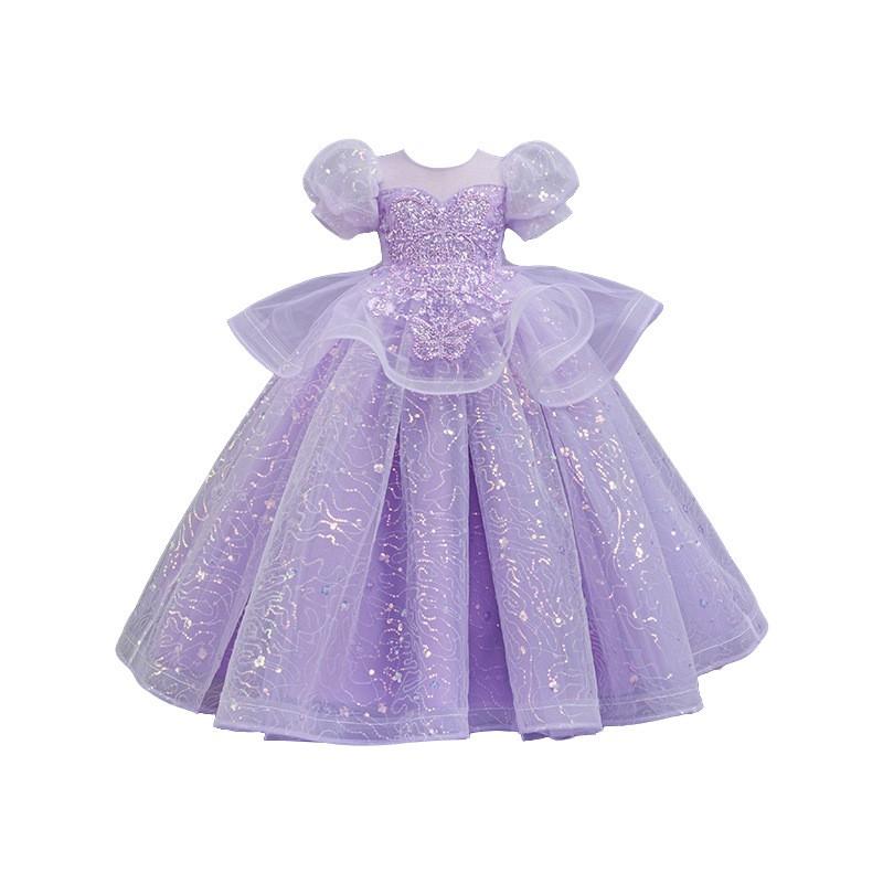 Girls Princess Dress Wedding Party Pageant 2026 Kids Formal Gown Over 4 Years Old