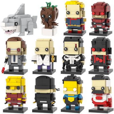 MOOXI Разнообразие Аниме Фильм Герой Фигурка Brickheadzed Сделай сам Диорама Модель Набор Взрослые Конструктор Детская Игрушка MOC Кирпичики Подарок