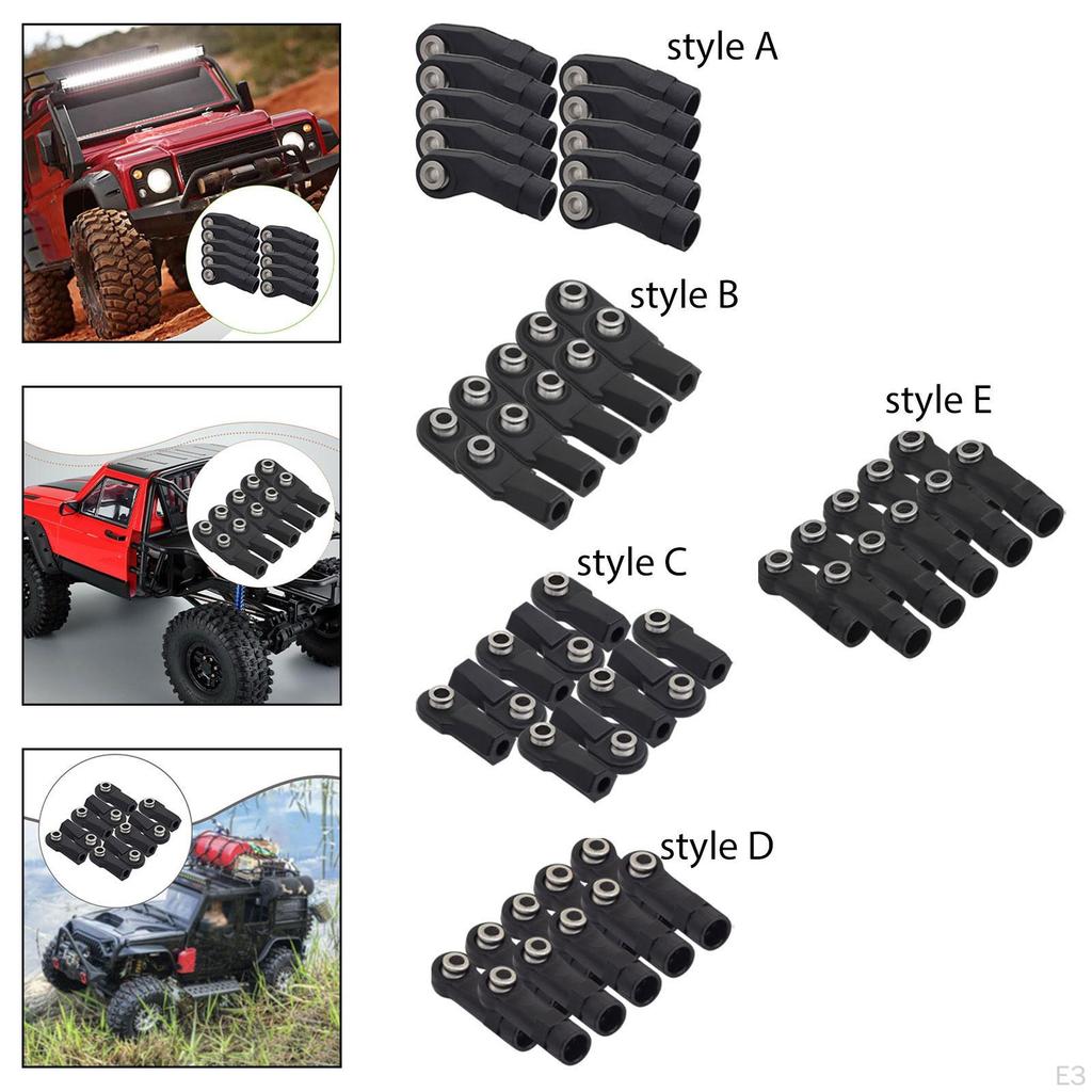 10 Pcs M4 Ball Joint Heads for RC Cars, Universal Remote Control Toys, 1/10 And 1/8 Crawler