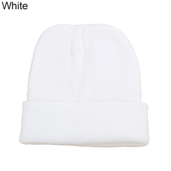 Beauty Beanie Knit Ski Hip-Hop Winter Warm Elastic Wool Yarn Cuff Hat