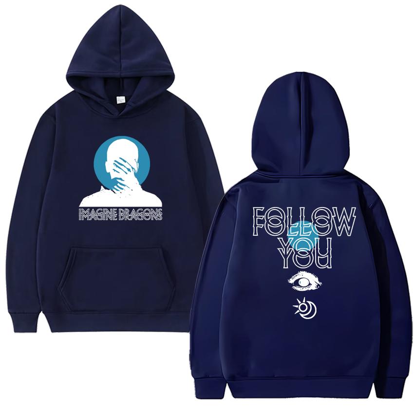 Imagine Dragons Follow You Песня Двусторонняя печать уличная мода Унисекс харадзюку мода Худи Мужчины женщины Повседневный Флисовые пуловеры
