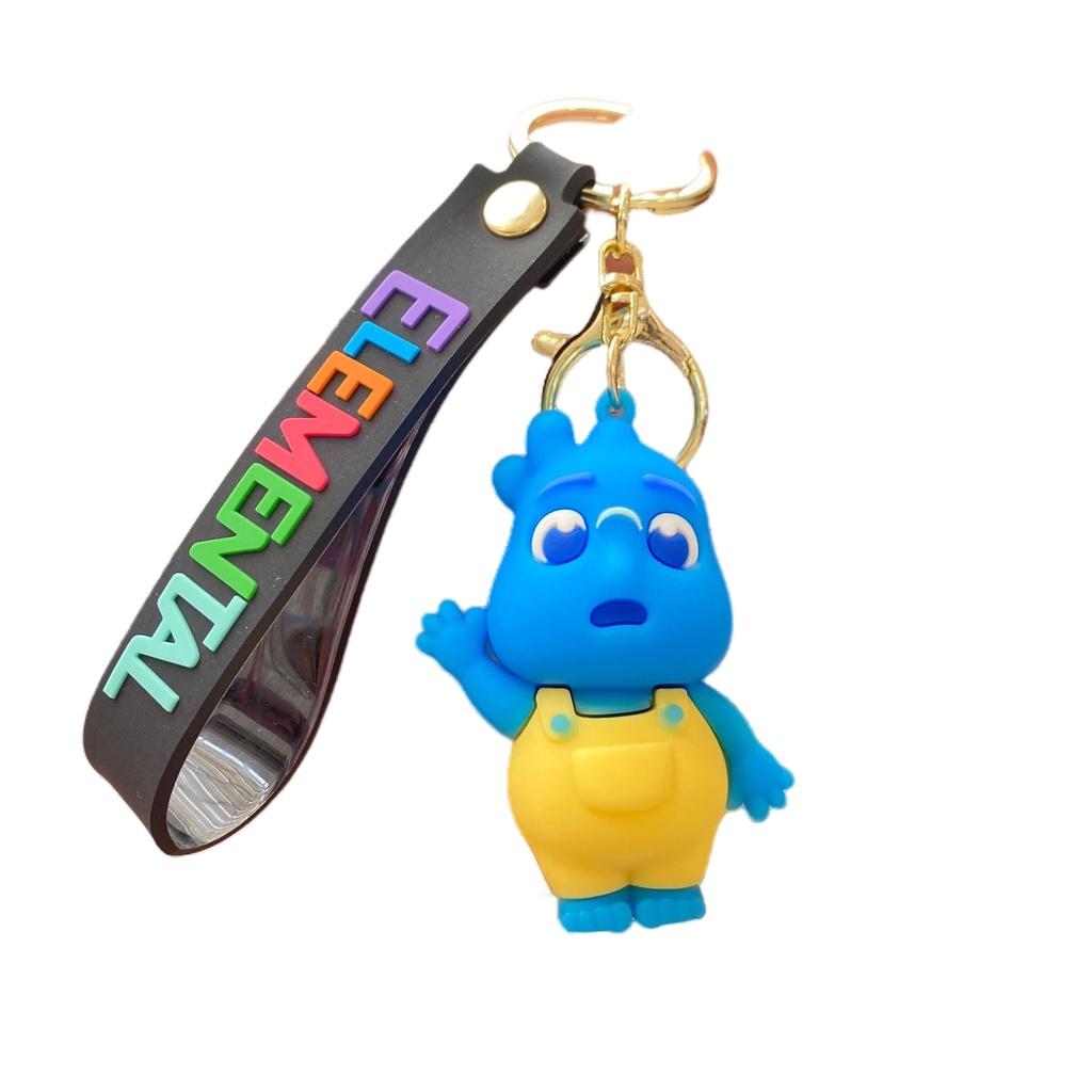Cute Elemental City Pvc Keychain For Kids And Adults