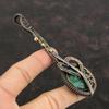 Ограненный Замбийский Изумруд Кулон Медная Проволока Обернутый Драгоценный Камень Кулон Изумрудные Ювелирные Изделия Гитары Подвеска Ручной Работы Подарок Для Женщин Дизайнерские Ювелирные Изделия