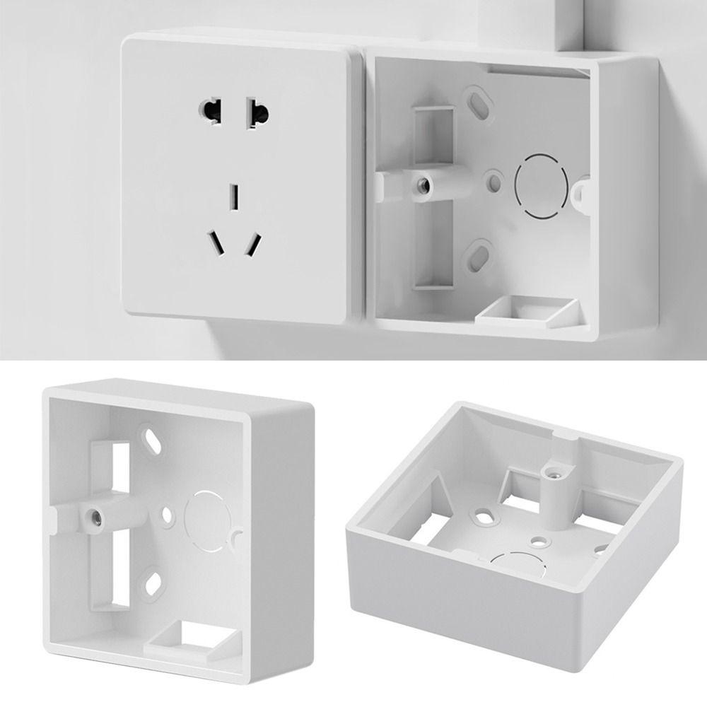 Switch And Socket Apply Wall Surface Junction Box External Mounting Box Switch Socket Box 86 Type