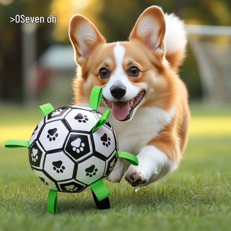 Self-Play Bite-Resistant Dog Toy Ball for Border Collies, Labradors, and Corgis