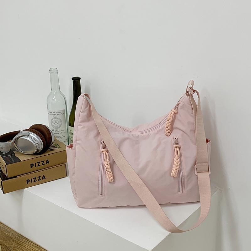 Сумка-тоут большой вместимости студенческая весенняя универсальная повседневная сумка через плечо женская модная сумка-пельмень