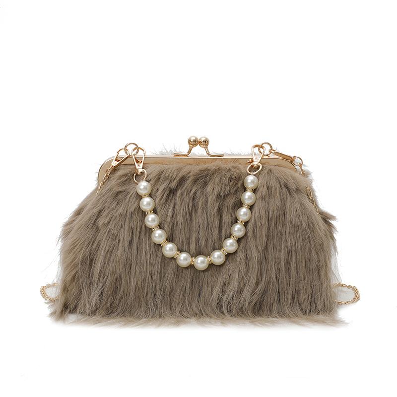 Fringed Pearl Chain Fairy Style Crossbody Bag