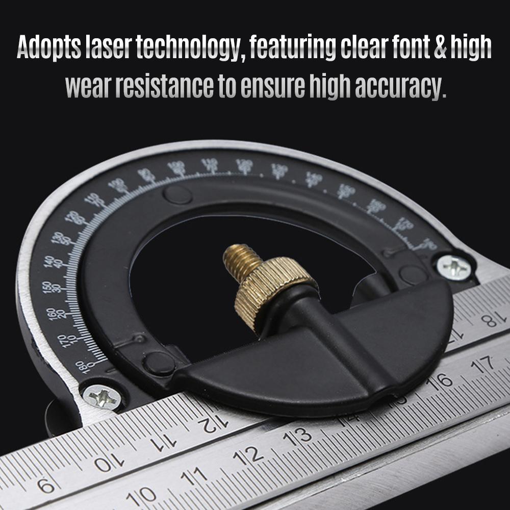 300 мм комбинированный угольник угловой линейка зеленый 90 градусов нержавеющая сталь уровень угольник высокой точности 45 градусов