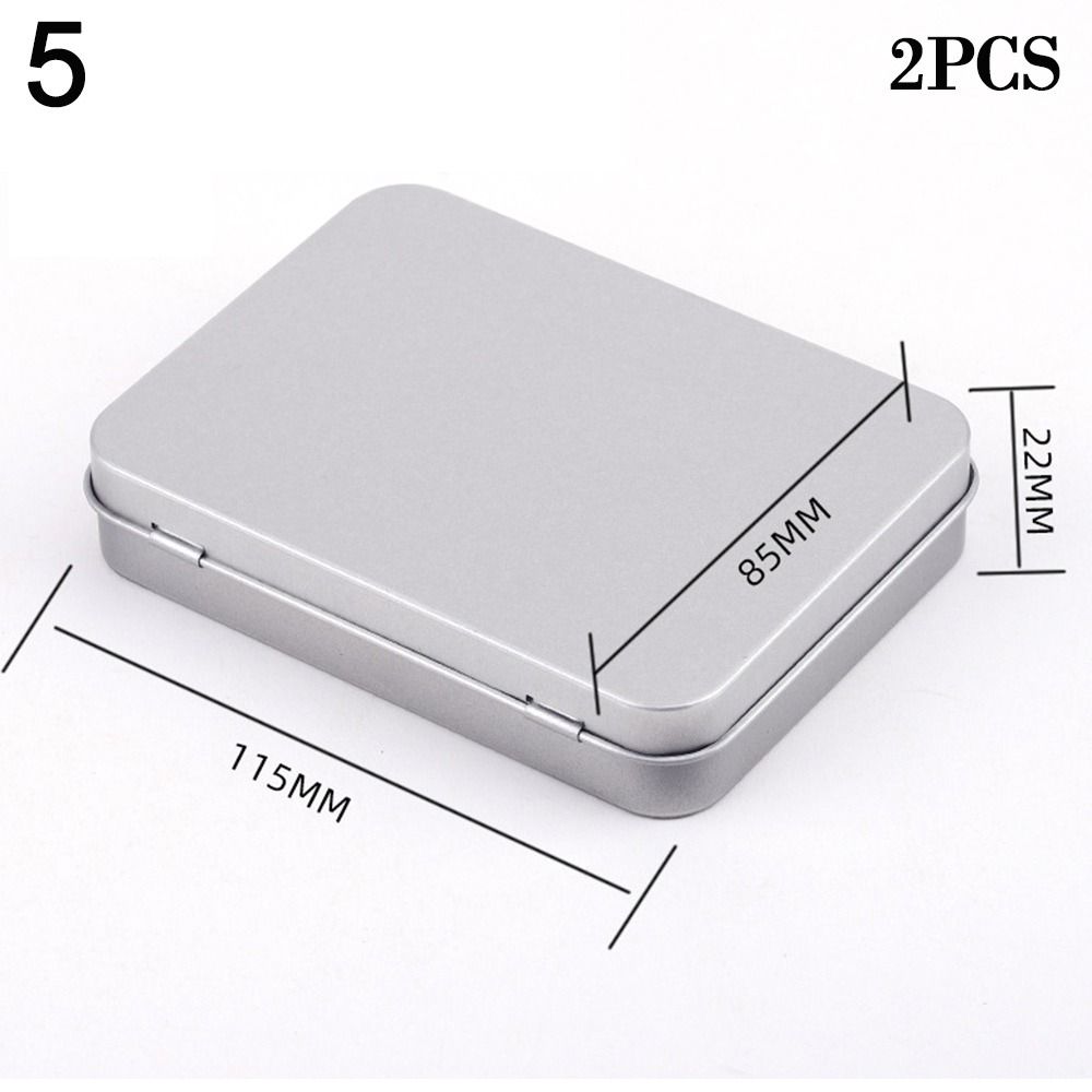 2pcs New Metal Box for Cream Balm Cosmetic Container Refillable Bottles Tea Cans Aluminum Tin Jar