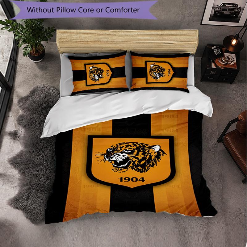 Hull FC Pattern Microfiber 3Pcs Bedding Set Decor Duvet Cover Set For Bedroom Home Use