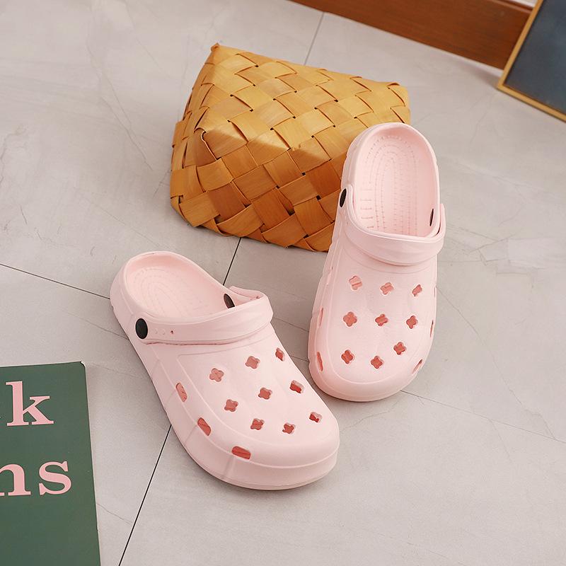 Женские летние пляжные шлепанцы из пены ЭВА: Универсальный двусторонний дизайн с отверстием для пальца