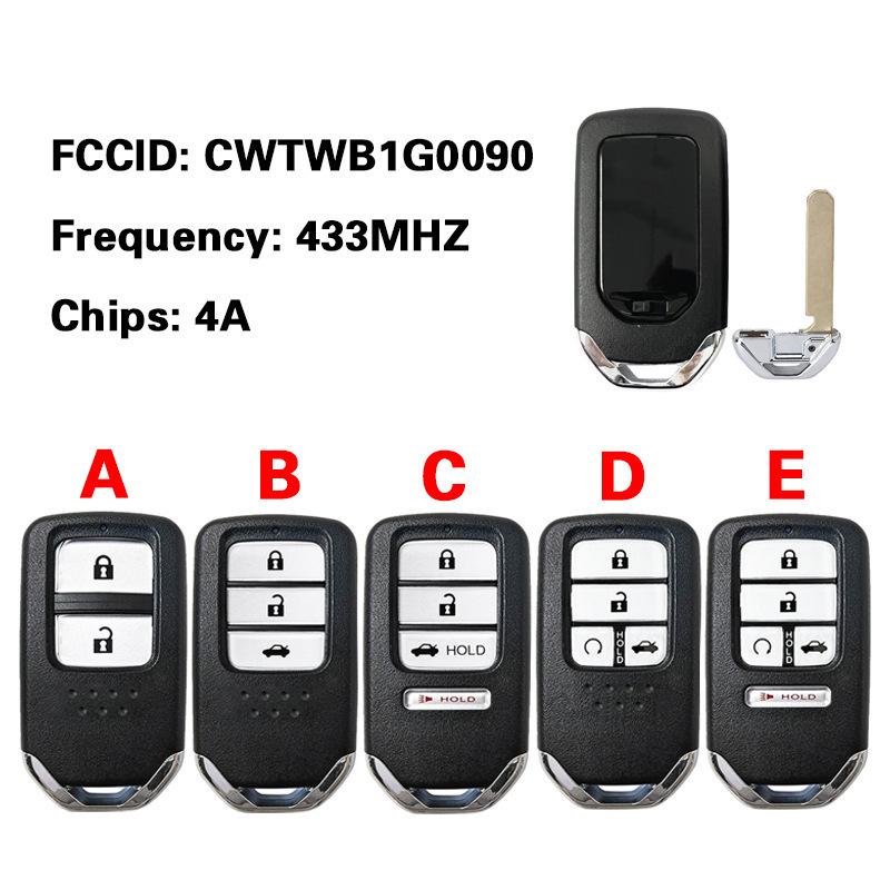 Совместимый корпус ключа для Honda BTCRV, Civic, XRV, Accord, Binzhi, Lingpai, Jade Smart Keys