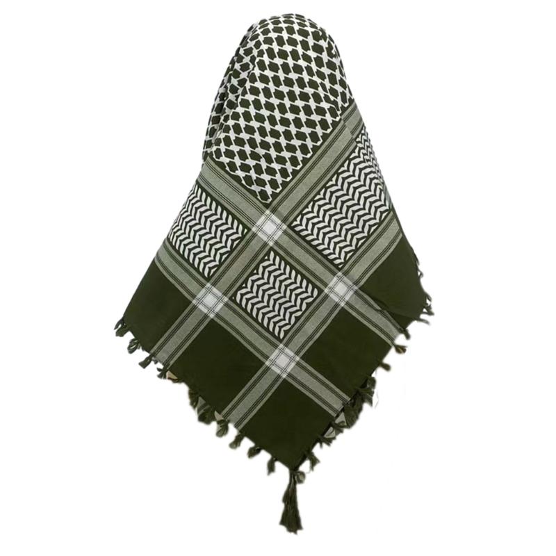 Универсальный головной платок шемаг шарф для мусульман арабский кеффия головной платок для арабского дубая военная тактика обертывание для шеи шаль